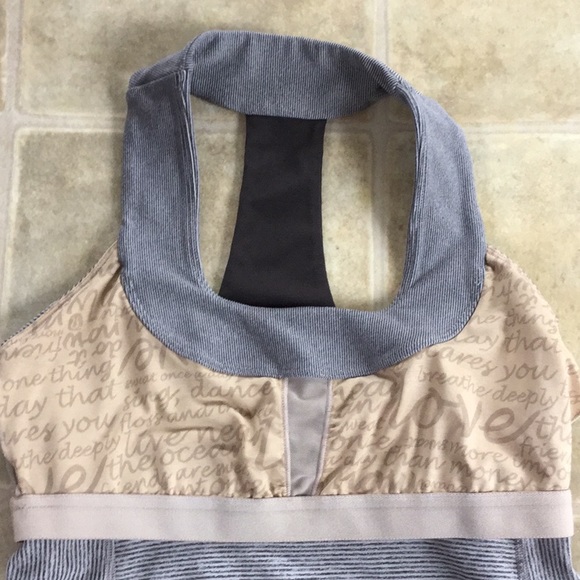 Lululemon - Scoop Neck Tank - Grey Microstripe - Picture 4 of 6